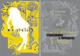 PFERDESCHWANZ & POPOSCHEITEL INVITATIONCARD AND POSTER